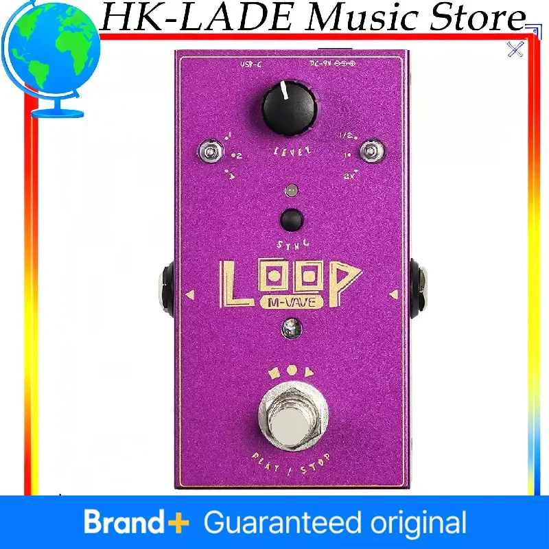 

Педаль для гитары M-vave Loop II, 3 петли до 11 минут, время записи, 3-скоростная педаль эффектов с контролем скорости для музыкантов