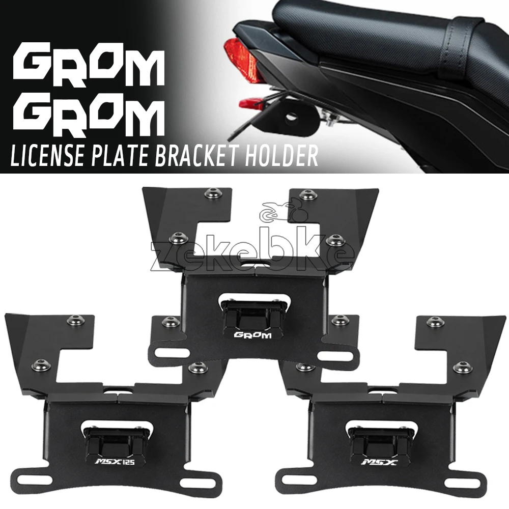 

License Plate Holder LED Light FOR HONDA MSX125 Grom Msx125 SF msx125 2016-2020 2019 2018 Motorcycle Tail Tidy Fender Eliminator