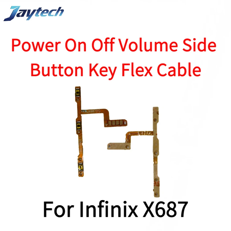 10 peças para infinix x680 x687 x689 x6810 x6811 x6812 x6815 x6815c x6817 x6820 5g botão de volume interruptor liga/desliga flex
