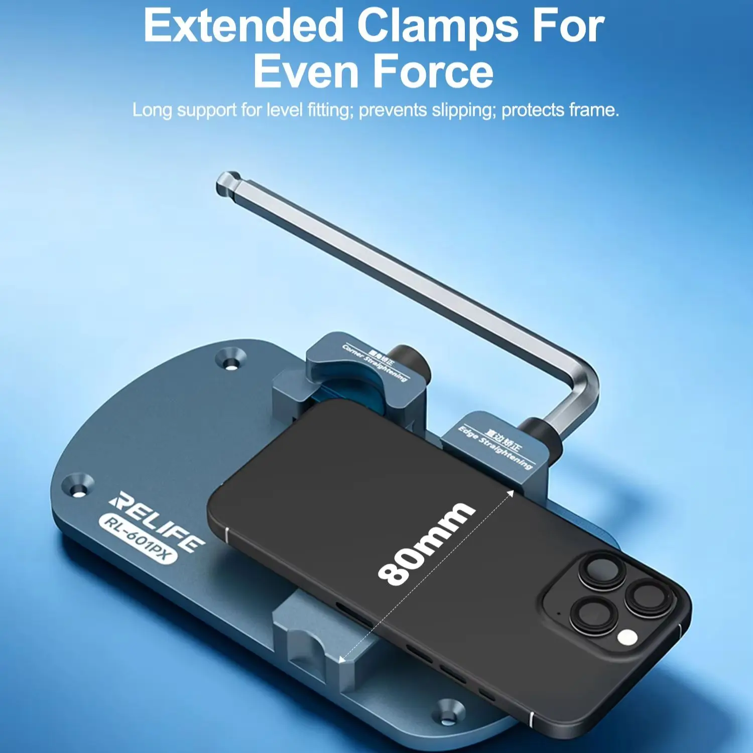 RELIFE RL-601PX Dual-Station Phone Frame Straightening Corrector Aluminum Repair Jig for iPhone Bent Middle Frame