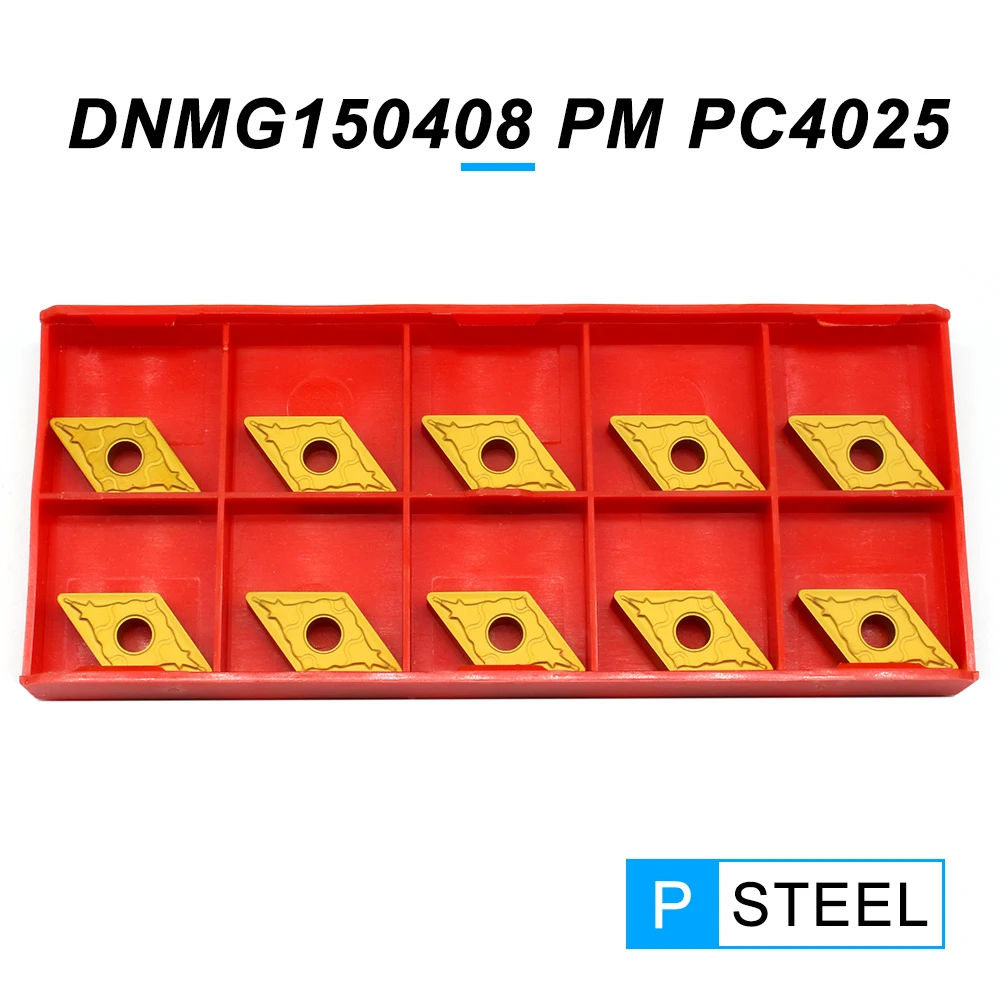 

DNMG150408 PM PC4025 Carbide Inserts External Turning Tool DNMG 150408 Tungsten Carbide Blades CNC Lathe Cutter Tools For Steel