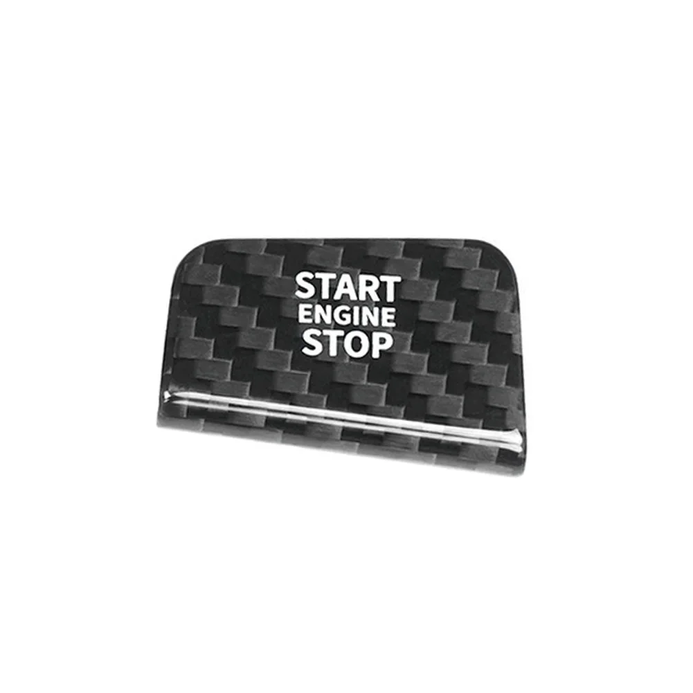 Ignition Switch Sticker For BMW 5 7 Series 2023 2024 2025 2026 One Click Start Button Cover Carbon Fiber Material