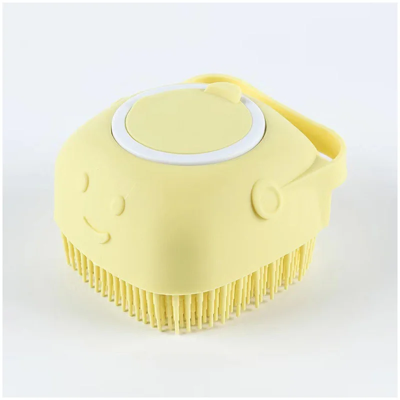 Silicone Shampoo Bath Brush Massage Comb Grooming Scrubber Brush Bathing Accessories Baby Kids Silicon Body Scrubber Silicone