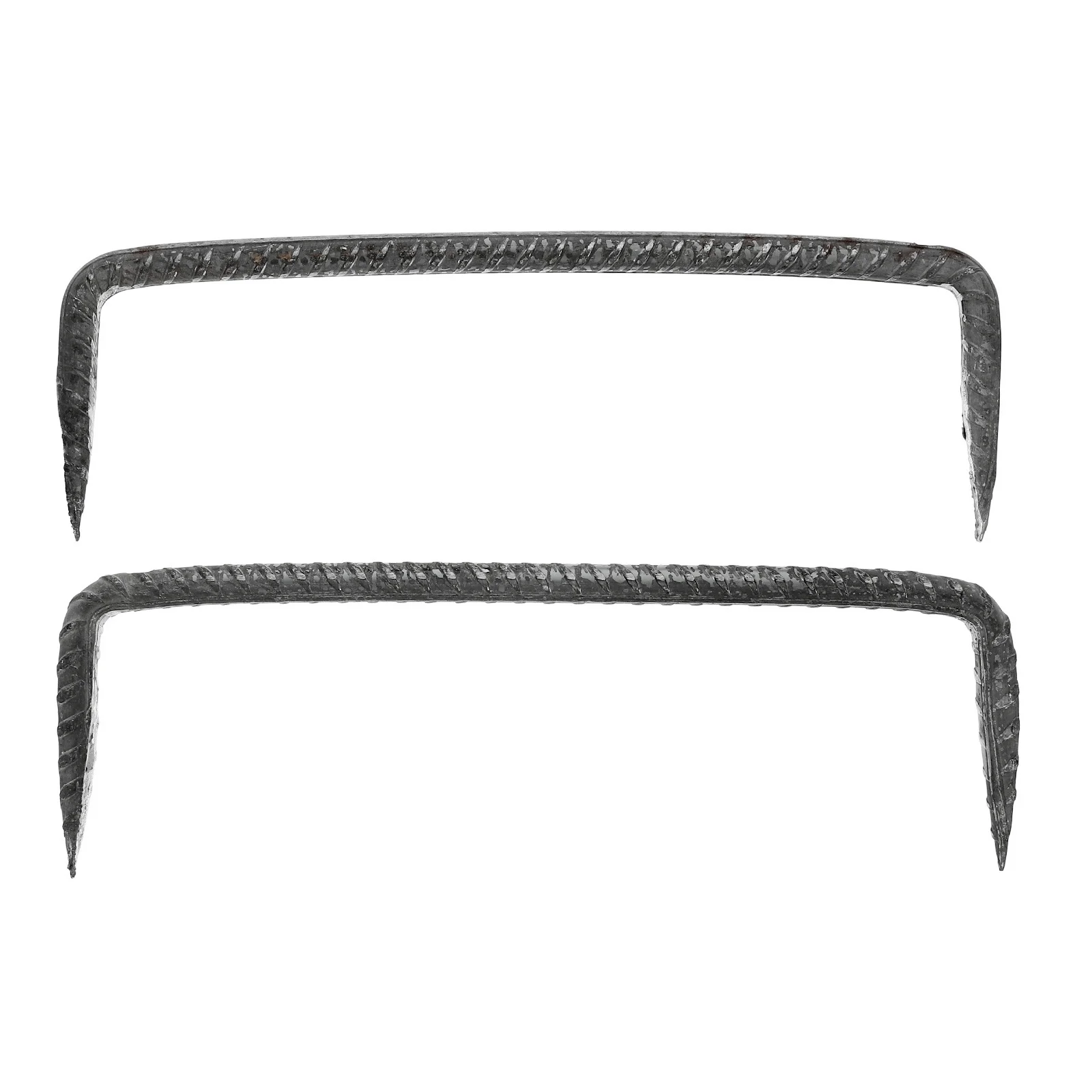 2Pcs Steel Fastener Nails Heavy Duty Double Pin Pointed Tips for Woodworking Construction Fixing Projects Fastener Nails