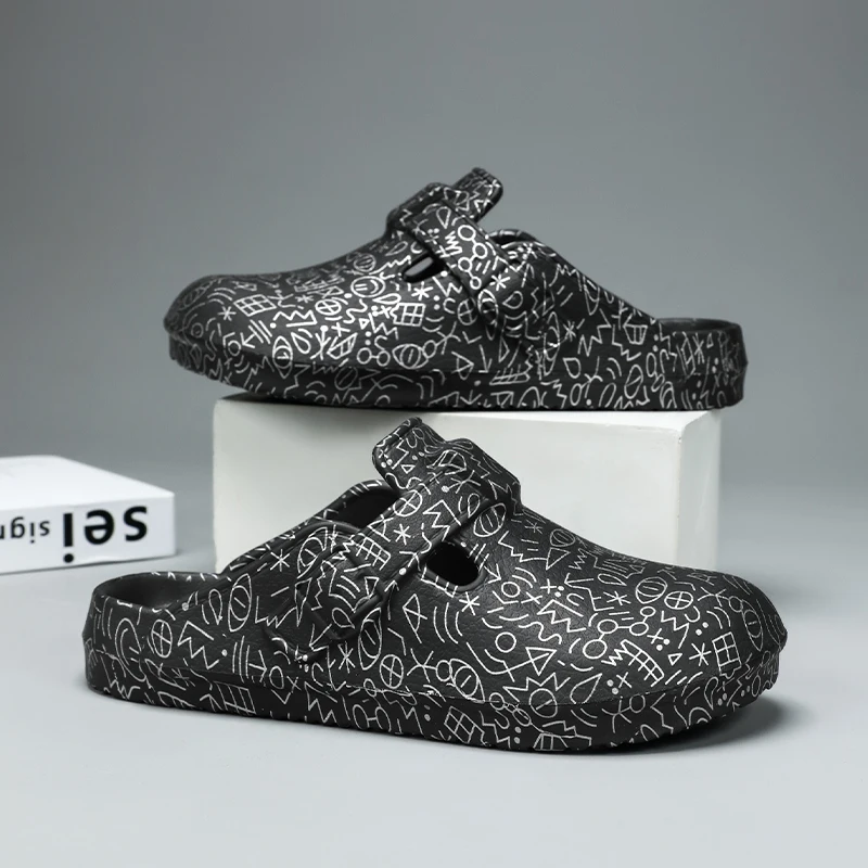 

Yeezy Slide High Quality EVA Mules Soft Thick Soled Slippers Women's Summer Fashion Wear Slippers Home Sandals Men's Beach Shoes