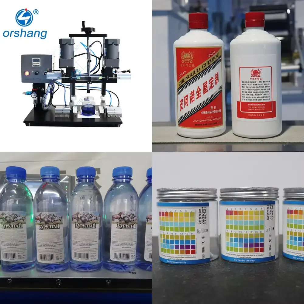 

Orshang Desktop Small Semi Automatic Capping Machine Round Bottle Capping Machine PET Bottle Capping Machine