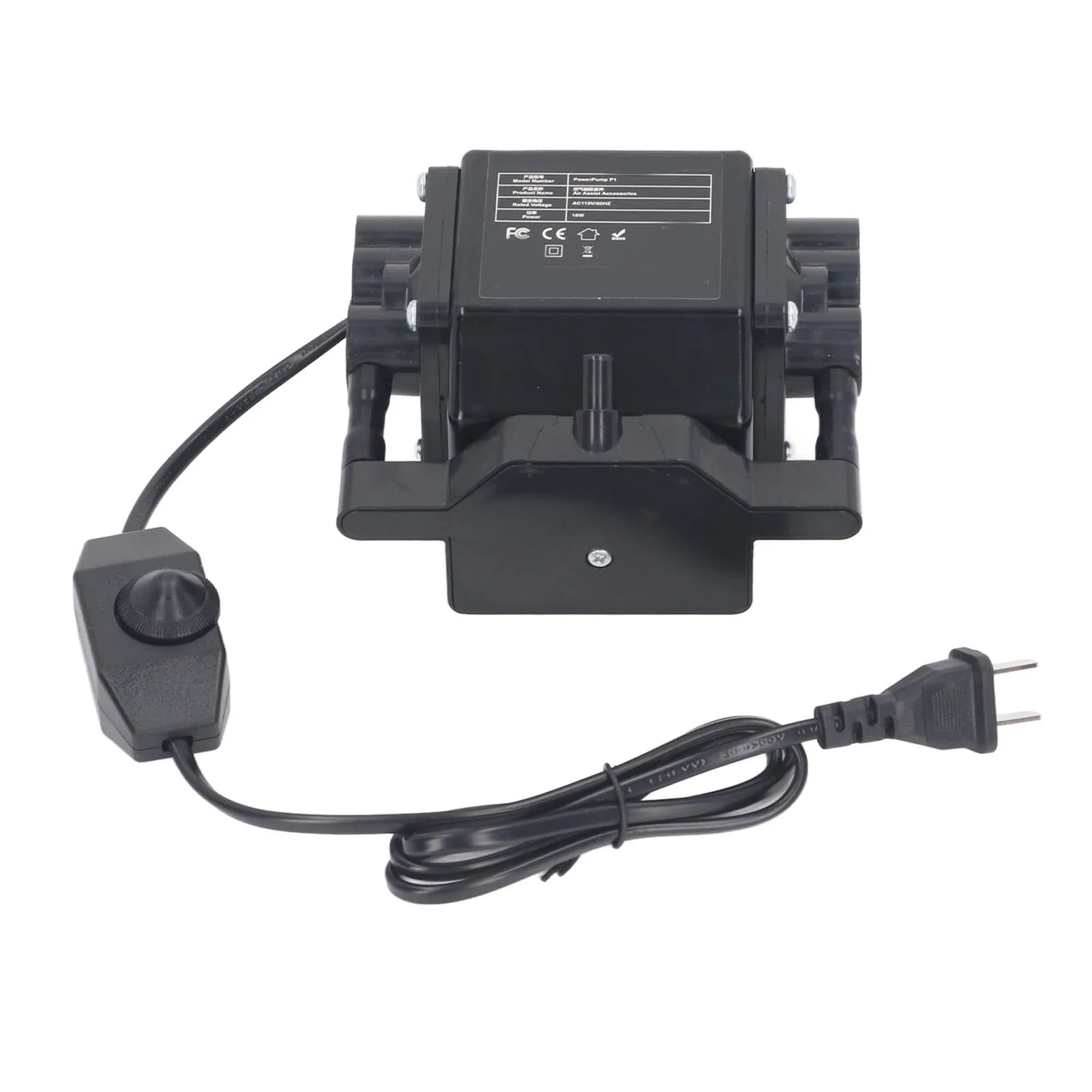 エアアシストポンプ 調整可能なエアフロー 低騒音エアアシストキット レーザー彫刻切断機用 レーザー彫刻機エアアシスト