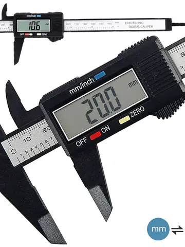 150mm 100mm  0.1mm Electronic Digital Caliper Measuring Tool Vernier Micrometer Measuring Tool Depth Gauge Instrument Pachometer