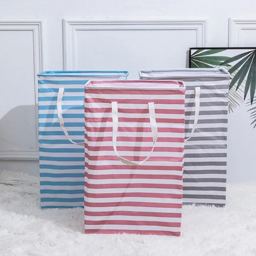 

Collapsible Laundry Basket Oxford Cloth Storage Baskets Hamper Dorm Bedroom Kids Dirty Clothes Container With Handles
