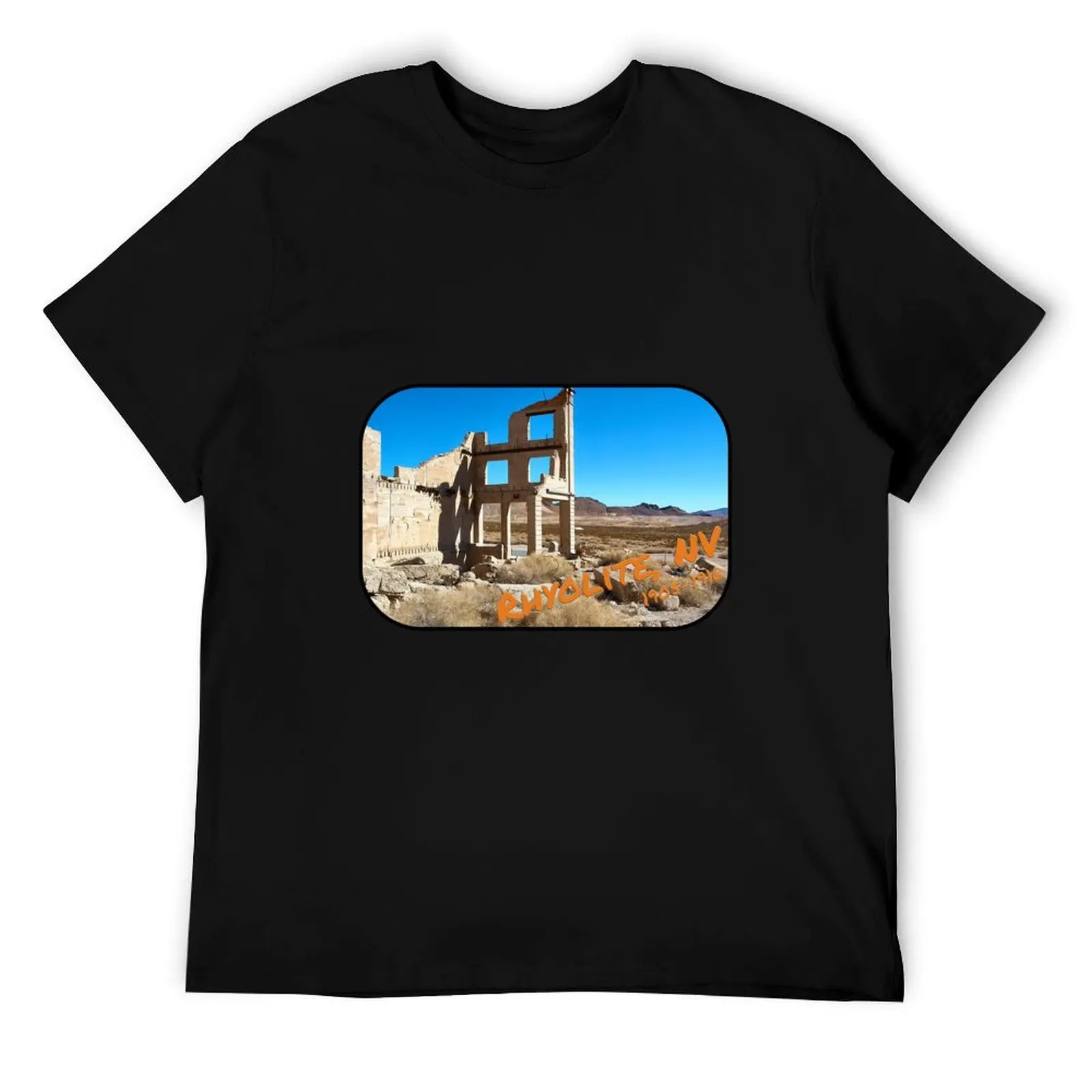 

Rhyolite Nevada Ghost Town T-Shirt t shirts for man cotton soft t shirts designer man t shirt cotton T-Shirt