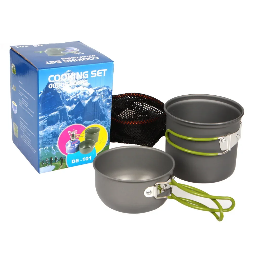 Camping Cookware Kit Outdoor Travel Cooking Set Pot Set Ultralight Outdoor Tableware Set Tourism Equipment For Hiking Picnic