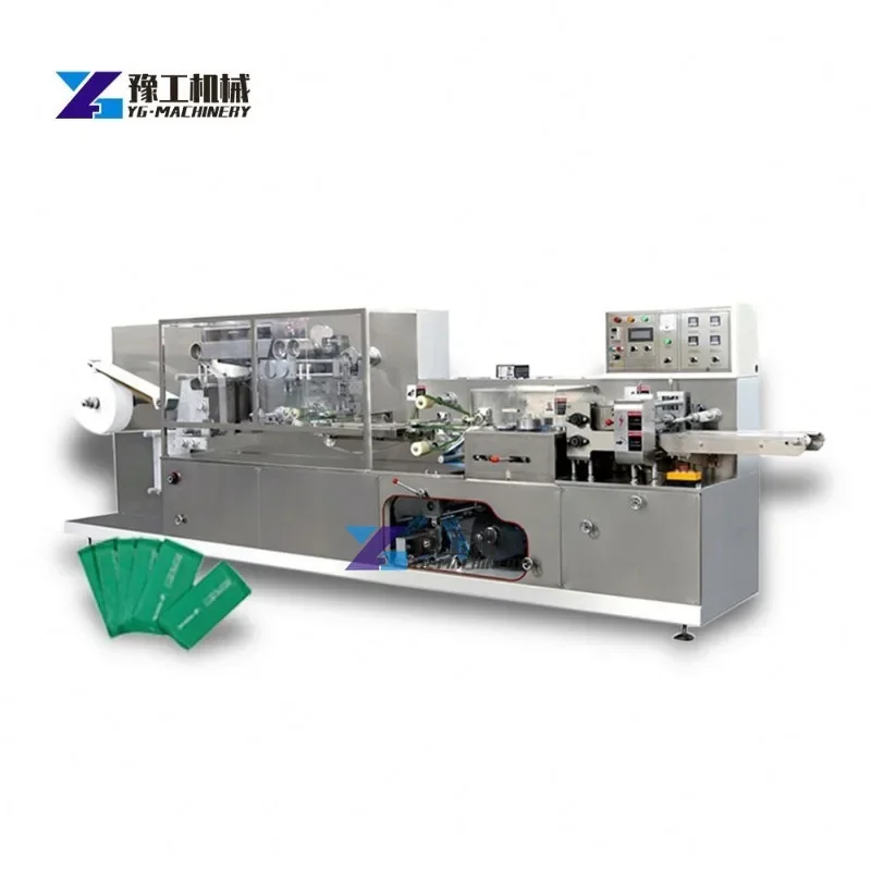 High Speed Desinfektion Wipes Cutting Machine Wet Wipes Machine Manufacturing Single Sachet Wet Wipe Tissue Making Machine