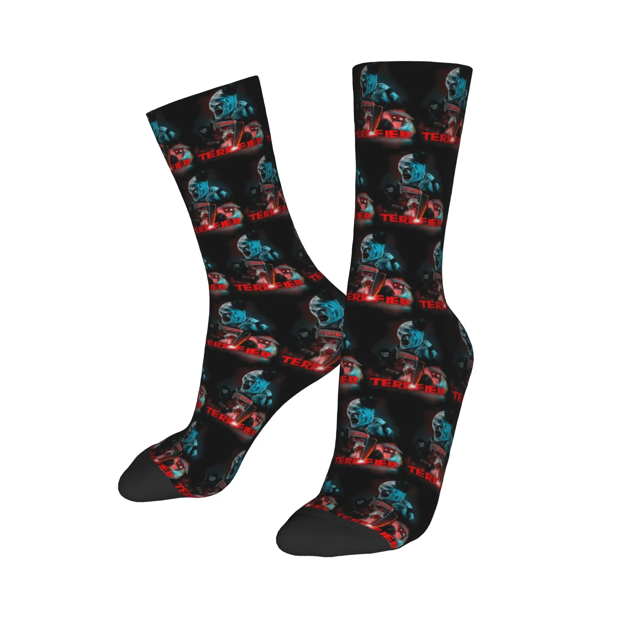 Fashion Men's Socks Harajuku The Terrifier Art The Clown Sock Polyester  Sport Women's Socks Spring Summer Autumn Winter