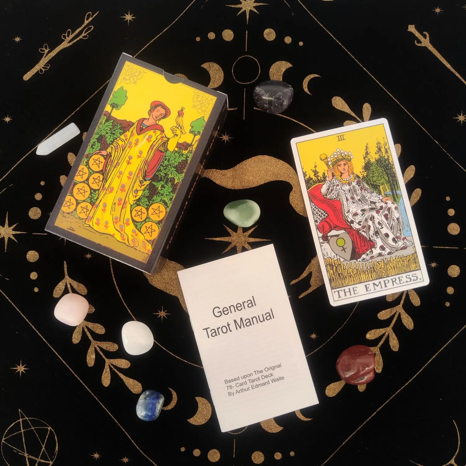 

Классические карты Таро большого размера 12*7 см с 78 картами, игра с предсказанием мышц | Карты гадания | с бумажным путеводителем Книга