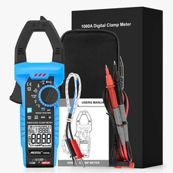 Metek Auto Range Digital Clamp Meter AC DC 1000A Inrush multimetro NCV capacità temperatura VFD misurazione della frequenza tenuta dei dati