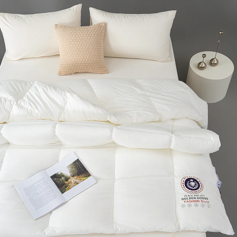 سوبر لينة أوزة أسفل المعزي حاف إدراج خمس نجوم فندق الألحفة رقيق مزدوجة الملكة الملك الحجم كل موسم لحاف بطانية #5