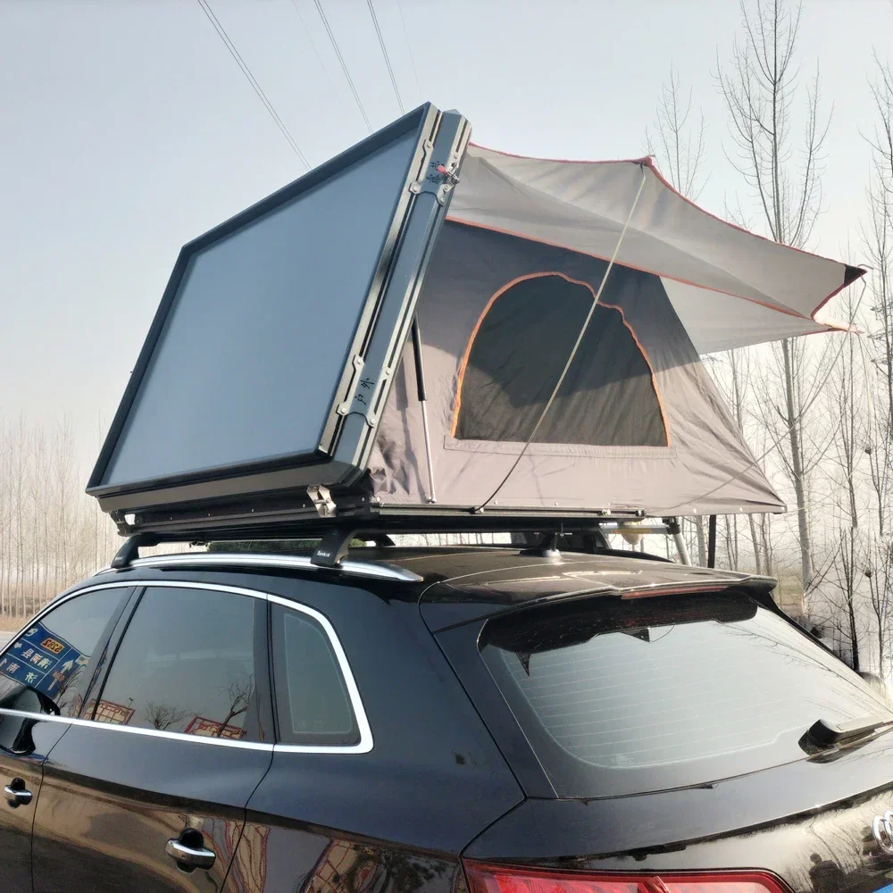 Camping Aluminum Hard Shell Car Roof Top Folding Camping Truck Rooftop Tent for SUV