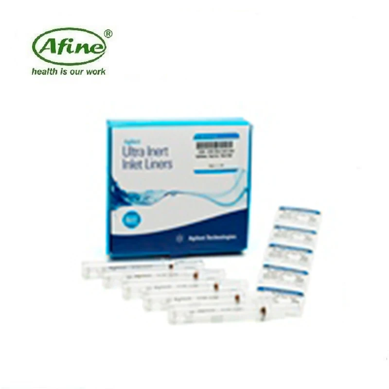 AFINE Agilent (5190-3165) Split Inlet Liner with Low Pressure Drop (5190-3163) Splitless Inlet Liner with Single Taper