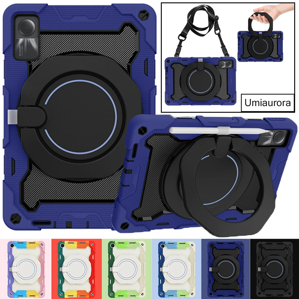 

For Xiaomi Redmi Pad2 11 inch SE 8.7 Pro 12.1 Pad 5 6 6S Pro 12.4 Pad7 11.2 Heavy Duty Rugged Tablet Case Shockproof Stand Funda