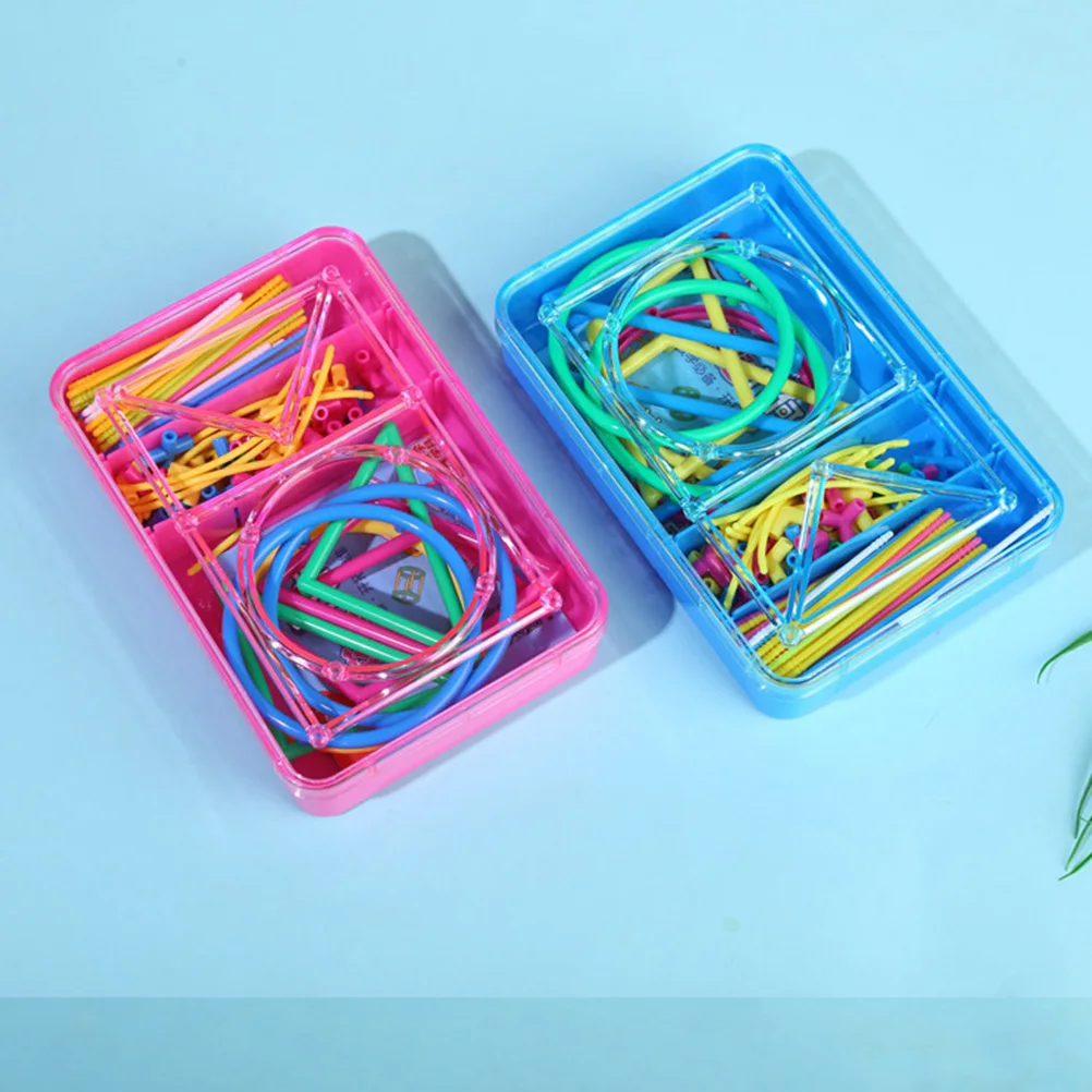 

3D Geometric Frame Construction Educational Playthings For Kids Smooth Surface Math Patterning Cognitive Development Tools Early