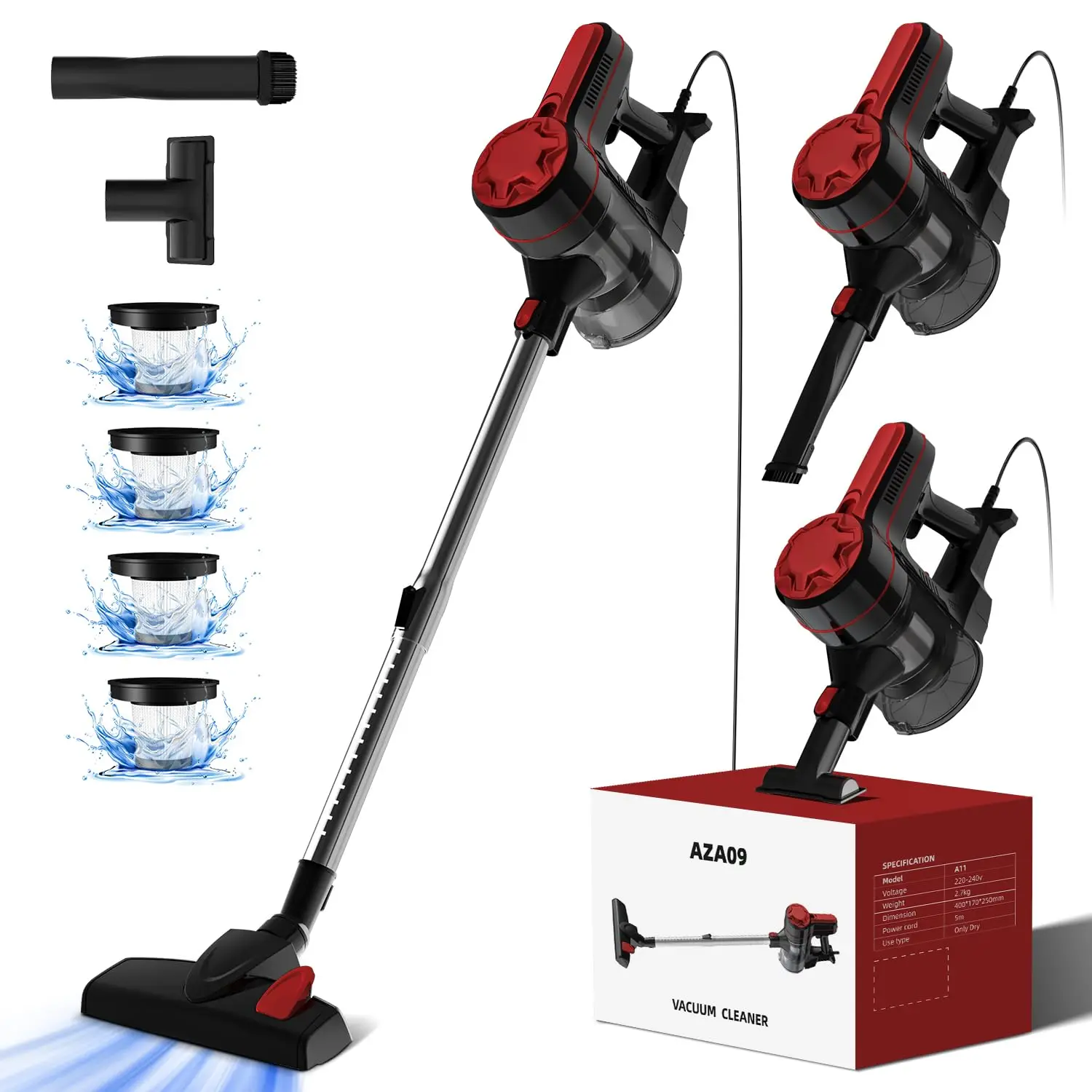 

Suitable forLightweight Vacuum Cleaner, 2-in-1 Hand and Stick Vac, Efficient Cleaning