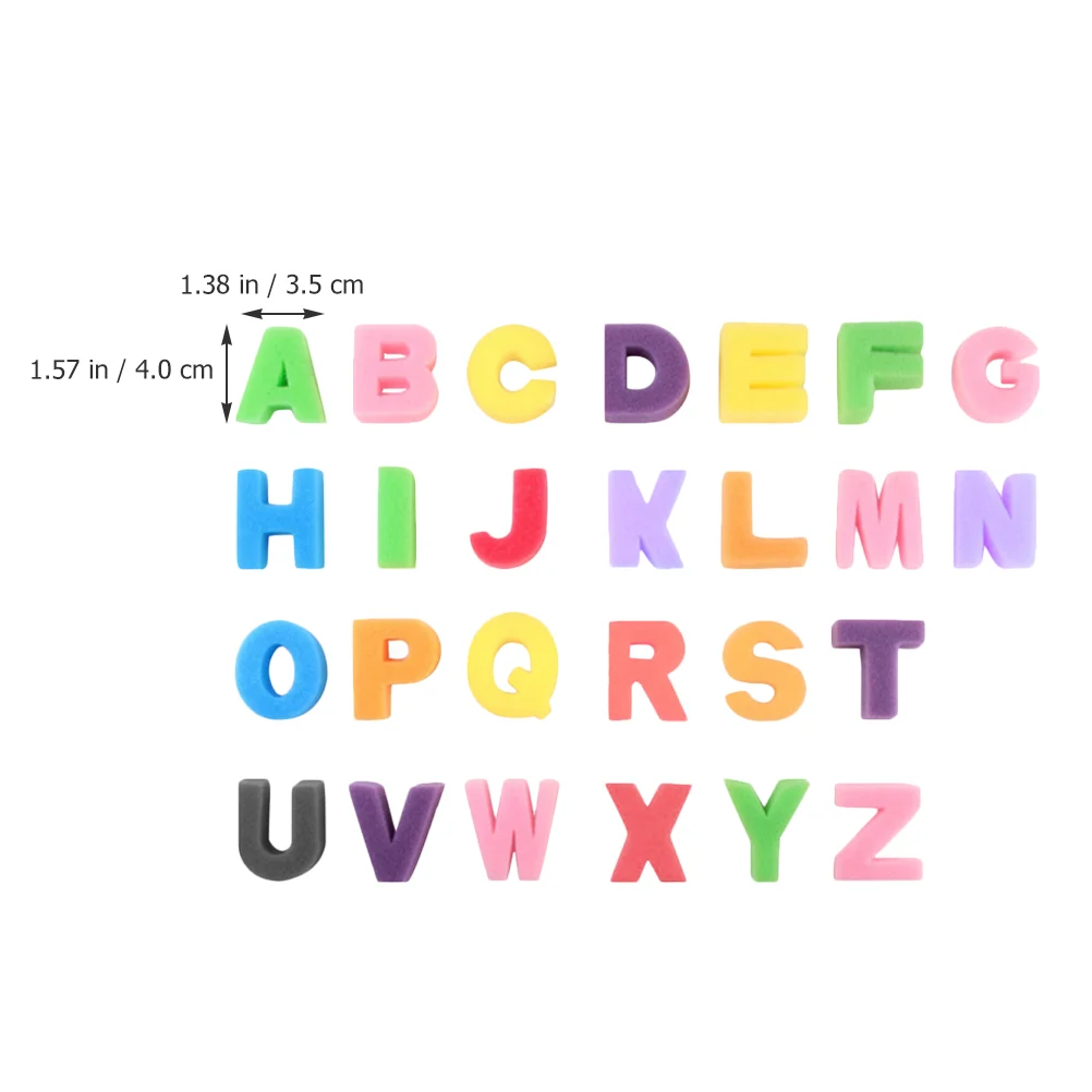 26 Pcs Alphabet Sponge Stamp Stamps for Kids Letter Sponges Seal Child Painting