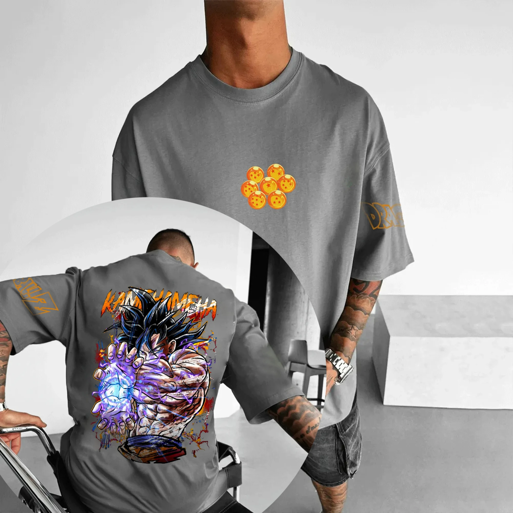 Dragon Ball Trend Short Sleeve Summer Trend Comfort Sports Casual Half Sleeve Popular Couple Clothing Half Sleeve Short Sleeve