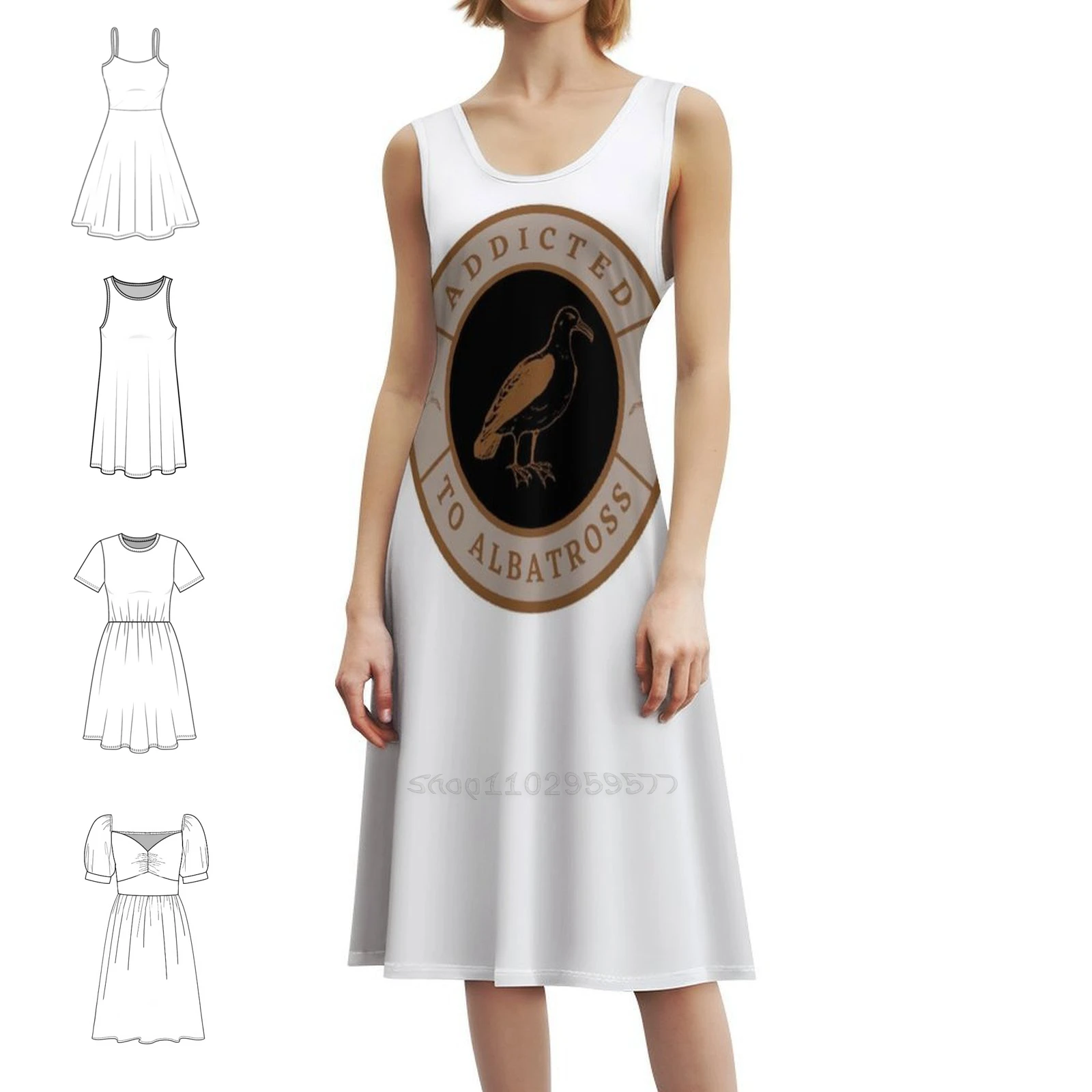 

Addicted To Albatross T-Shirtaddicted To Albatross Korean Style Dress For Women Elegant Casual Dress For Party Or Daily Wear