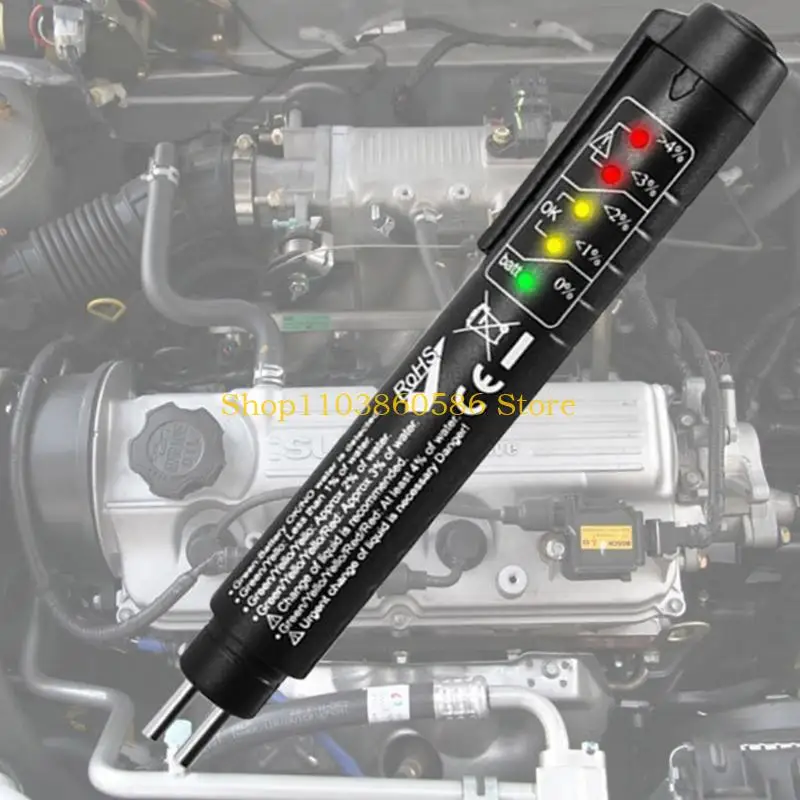 242A Car Liquid Diagnostic Tool Testing Brake Fluid Tester Oil Pen LED Electronic Pen