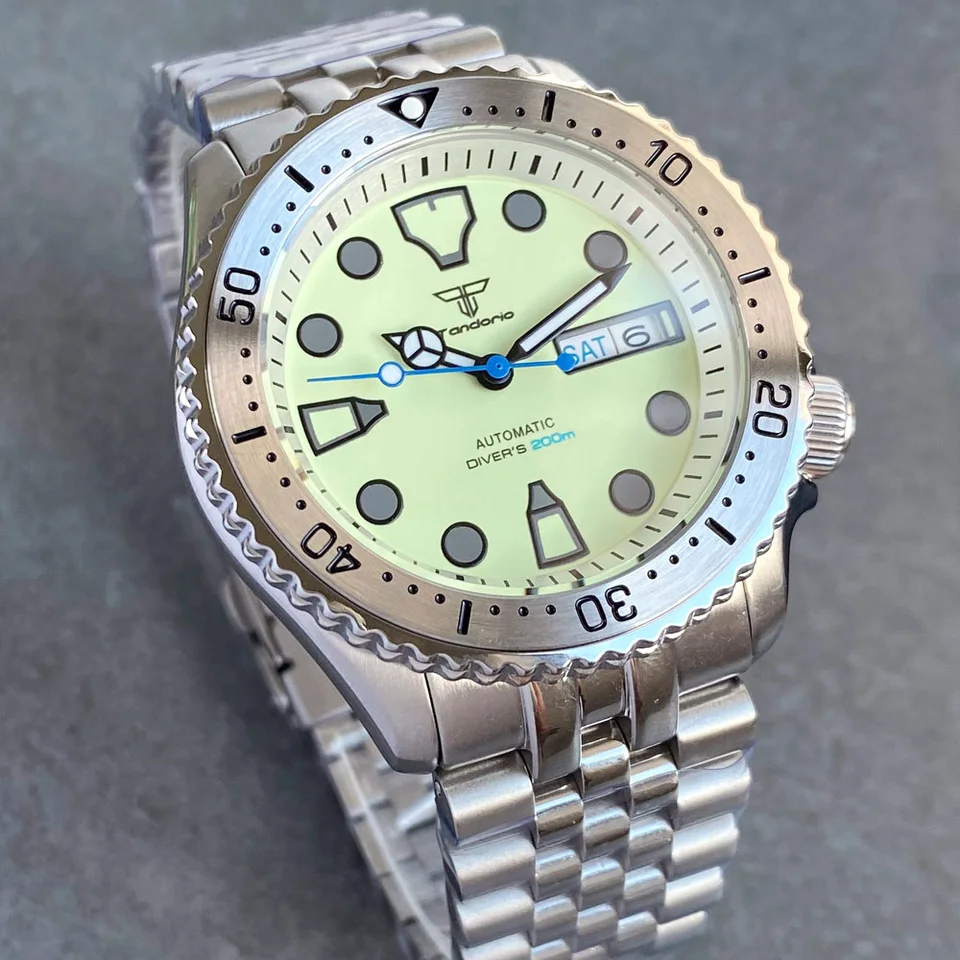 AO Tandorio SKX Diver 41mm Sapphire 200m waterproof Green Luminous