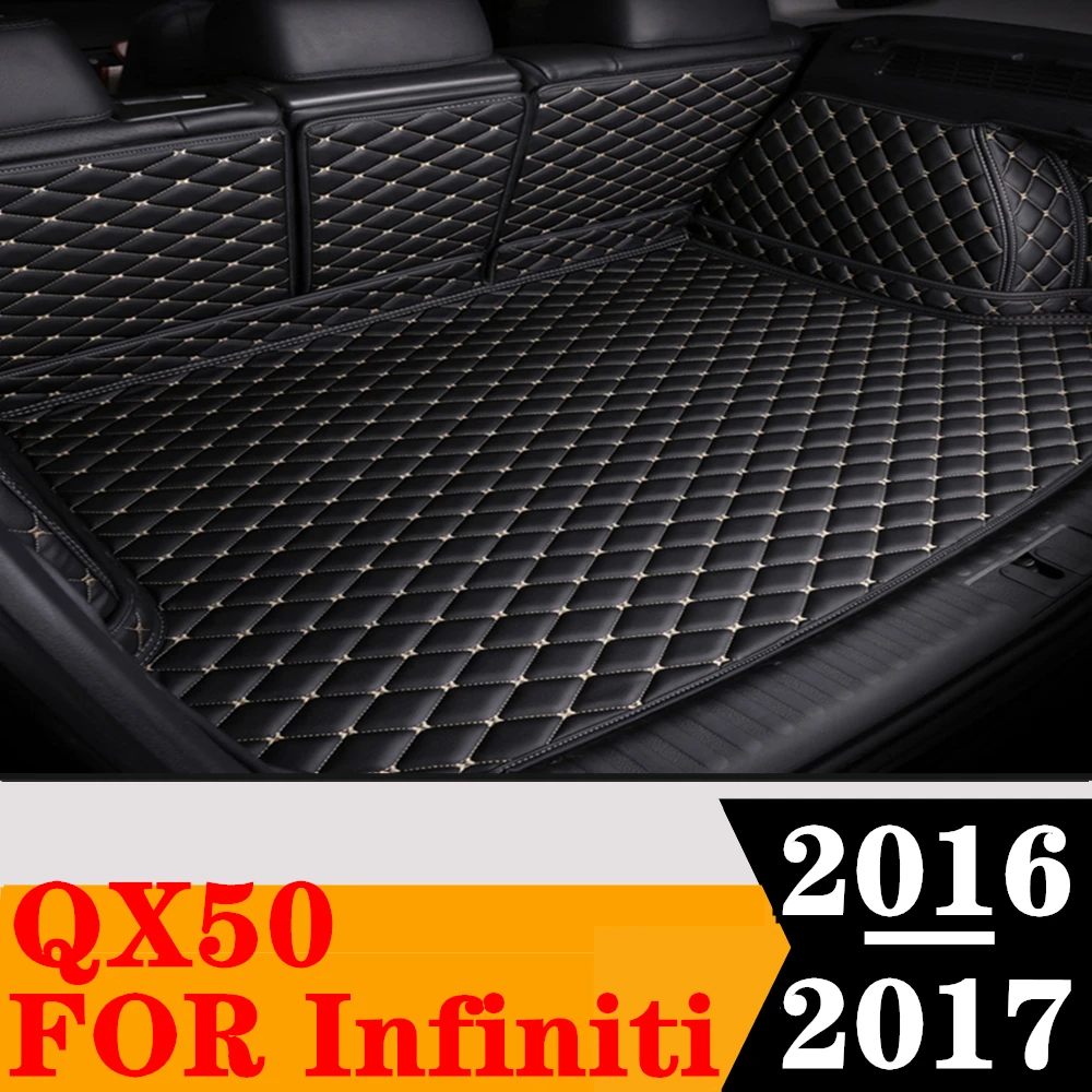 

Полный Комплект ковриков для багажника автомобиля на заказ для Infiniti QX50 2017 2016, Задняя подкладка для груза, поднос для багажника, коврик для багажа, детали для автомобильных транспортных средств