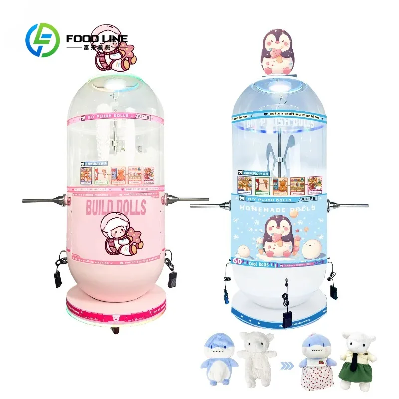 Automatic Motor-Driven Cotton Filling Machine for Pillow Plush Toy Gift-making with 2500W Power 220V/110V 1 Year Warranty