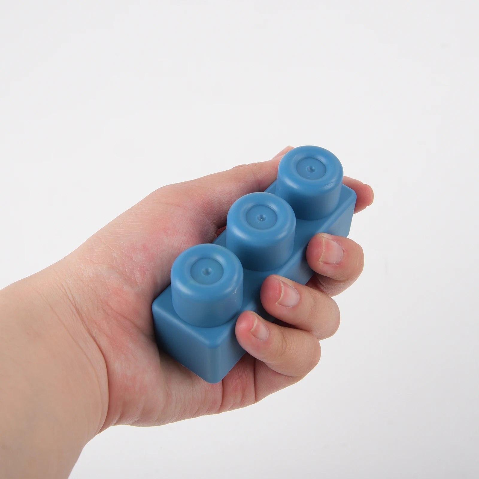 子供用モランディソフトグルー組み立てブロック、ソフトグルーグリップトレーニング、大きな粒子の噛むシリコン歯磨きおもちゃ