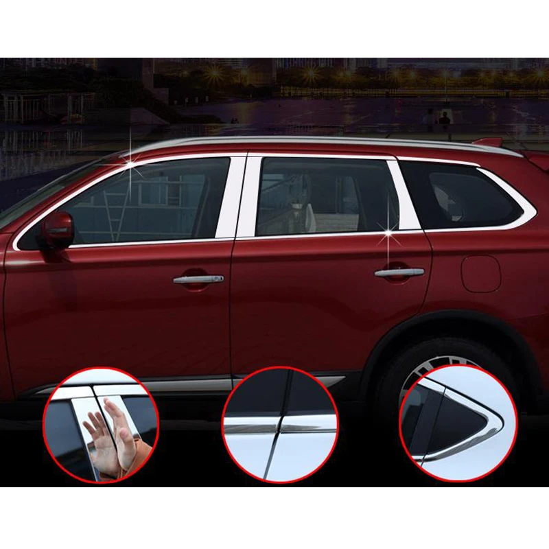 

Applicable To For Mitsubishi Outlander Accessories 2013-2020 Window Trim Special Body Spoiler Modification