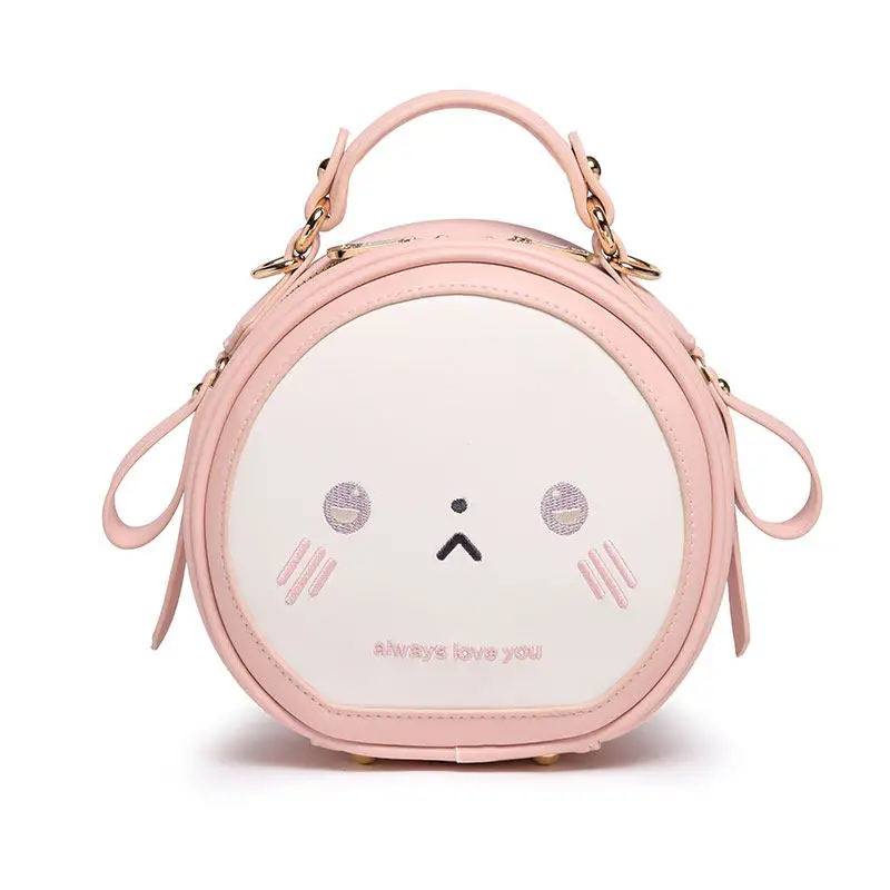 Japanese Sweet Cute Versatile Jk Handheld Women's Bag Large-capacity Versatile Round Cake Lolita Shoulder Schoolbag Girl Lo Bags