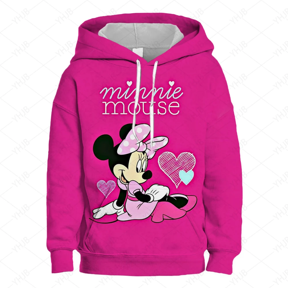 Neue Disney Mickey Mouse Hoodie für Jungen Mädchen Kinder Sweatshirts mittelgroße Cartoon Top lässige Werbe kleidung 160-