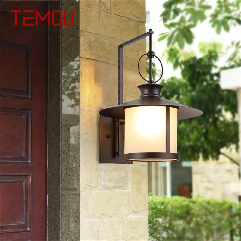 

·TEMOU Outdoor Wall Lamp Classical Retro Sconces Light Waterproof IP65 Home LED For Porch Villa