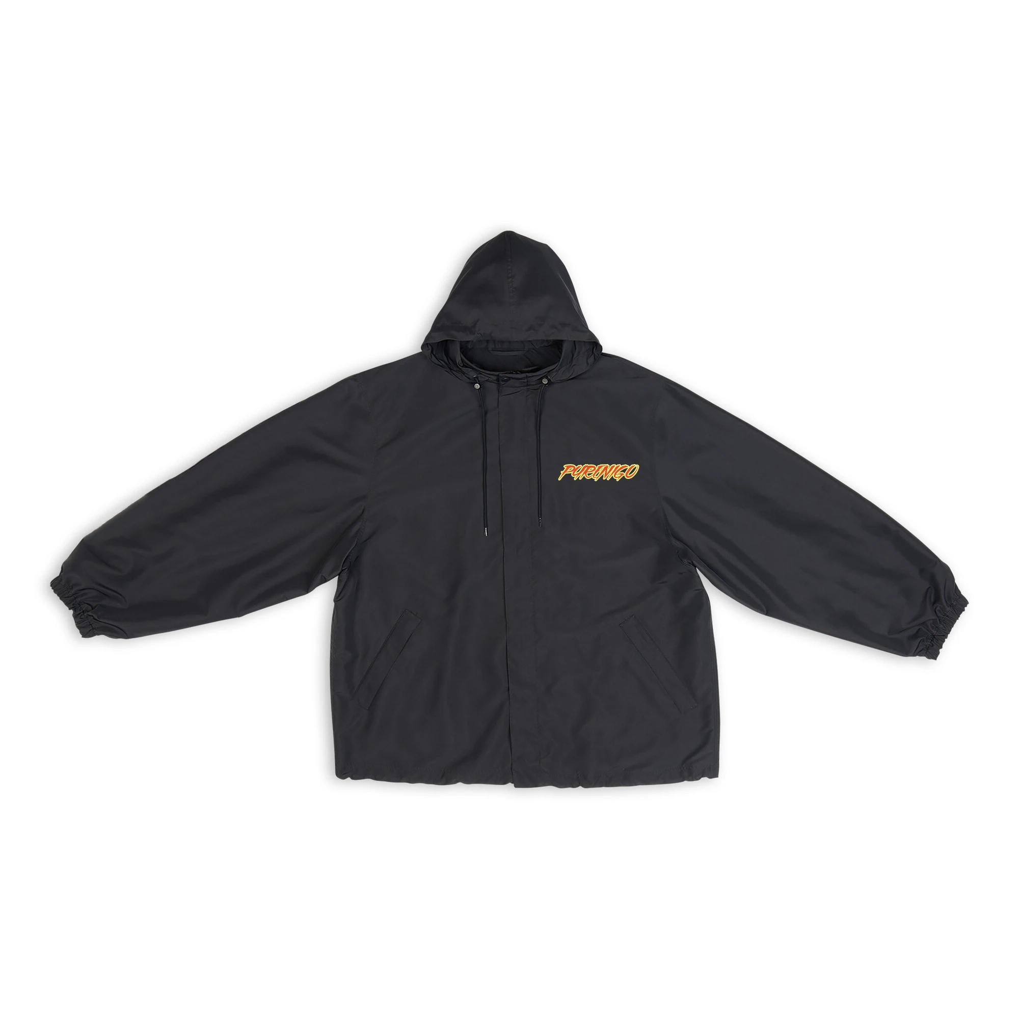 

Черная легкая нейлоновая короткая ветровка NIGO # nigo3425