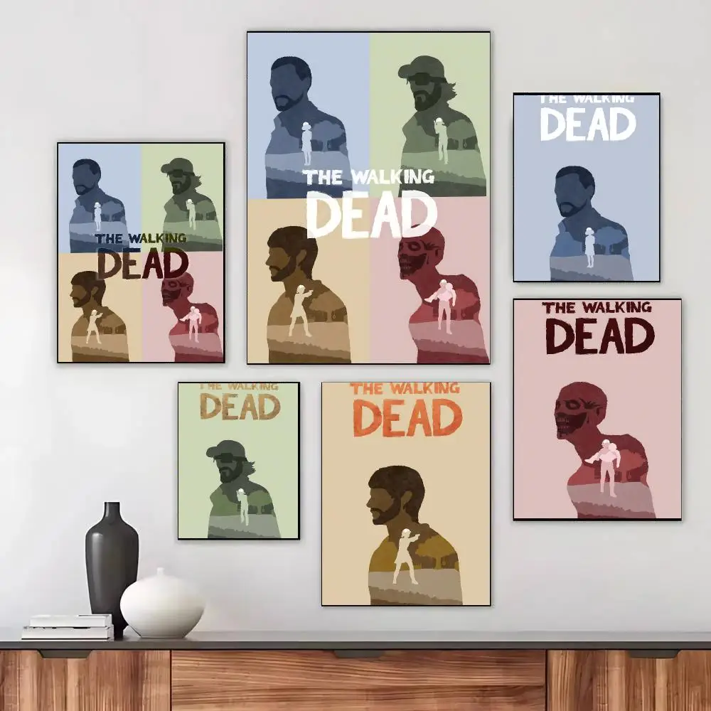 Classic Games The Walking Dead Poster Modern Aesthetic Print Minimalist Bedroom Living Room Home Decor Gift