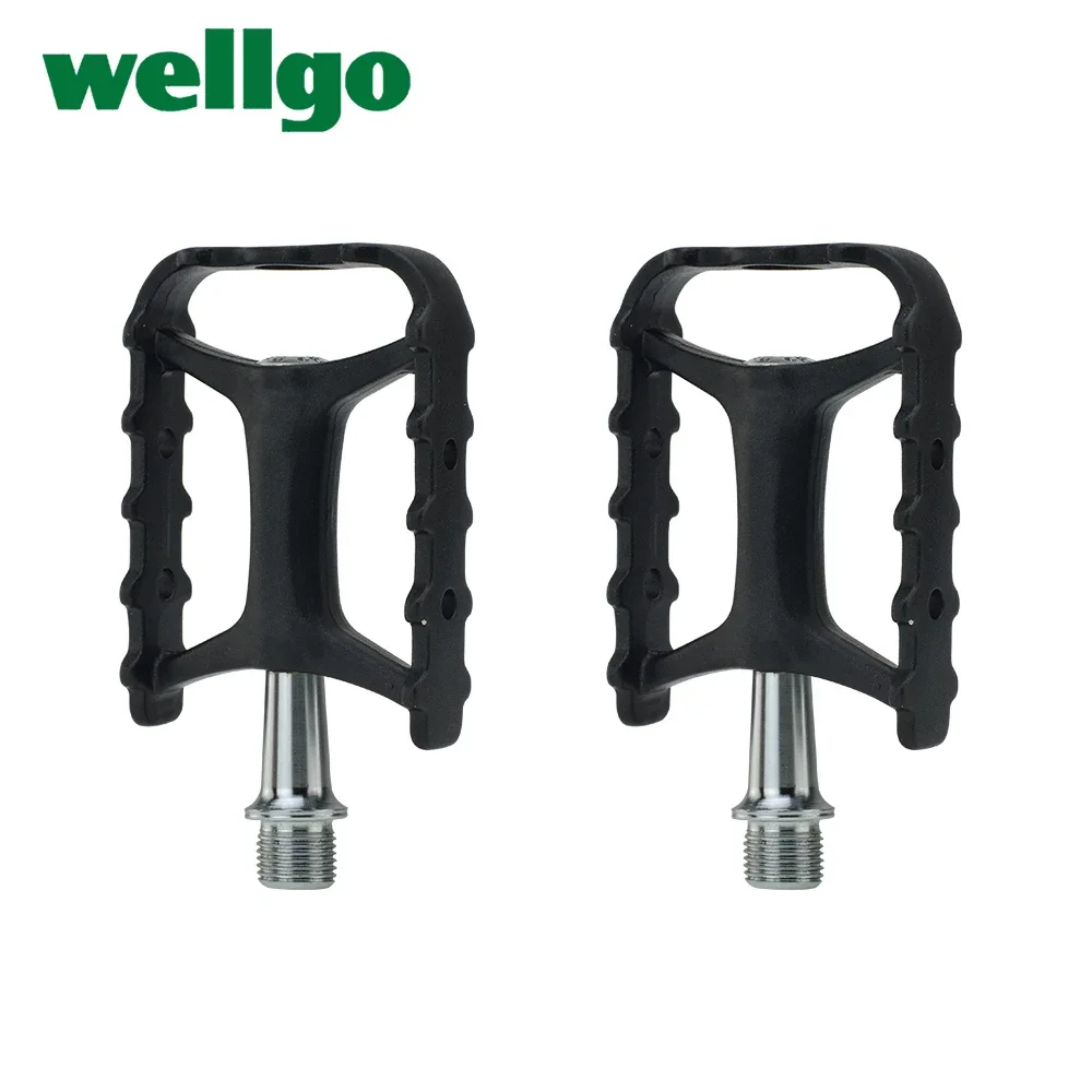 Wellgo M111 Bicycle Pedals Aluminum Alloy CNC Body Cr-Mo Spindle Sealed Bearing Pedal for MTB BMX City Touring Road Bike