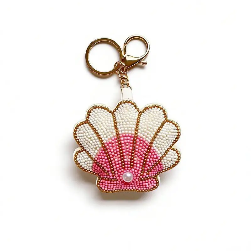 Cute Ocean Animal Keychain Set With Rhinestone Turtle Dolphin Lobster Charms For Bags Backpacks Purse Accessories Trendy Gift