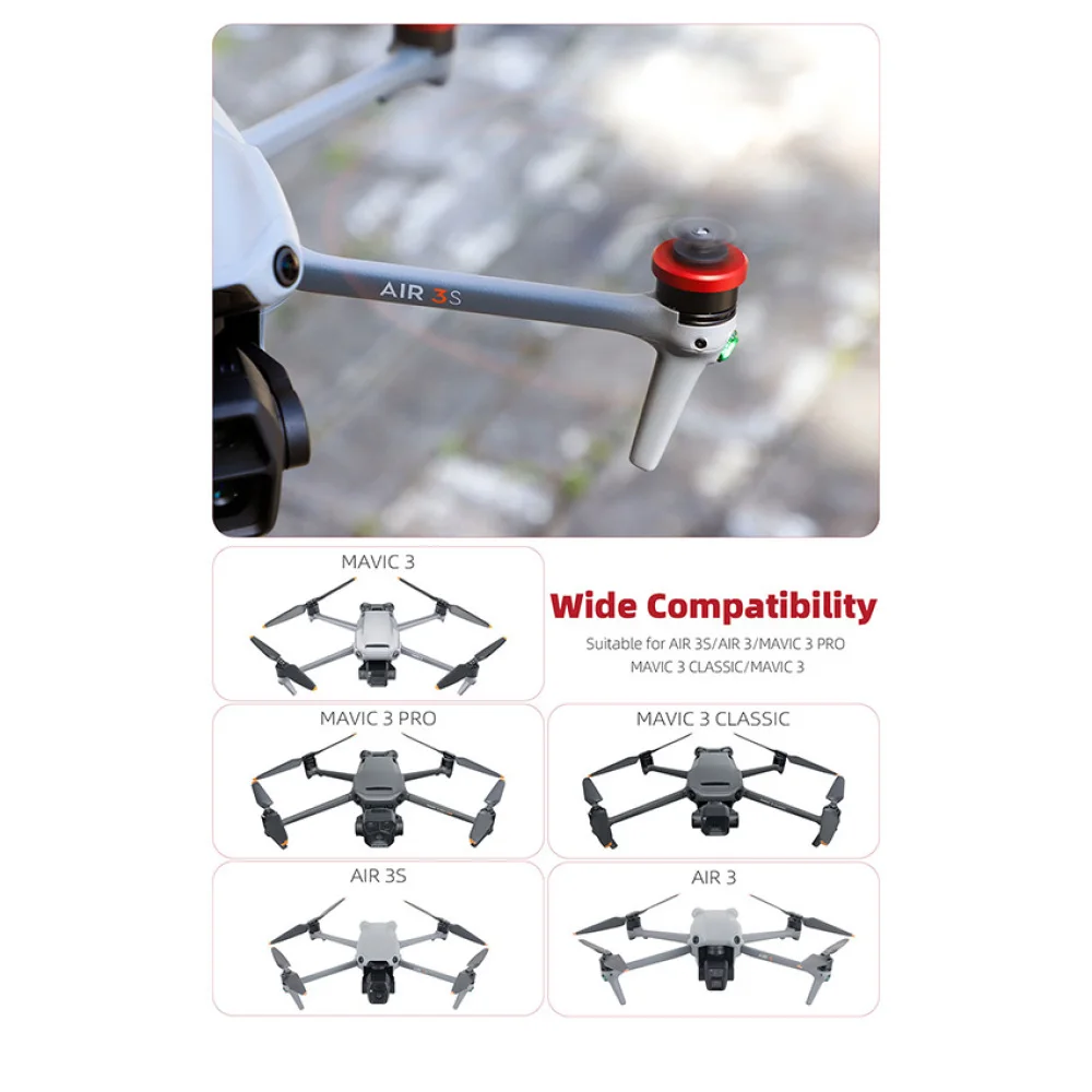 For AIR 3S/AIR 3/MAVIC 3 PRO/MAVIC 3 CLASSIC/MAVIC 3 Motor Cover Aluminum Alloy Motor Protective Cover Drone Dustproof Accessory