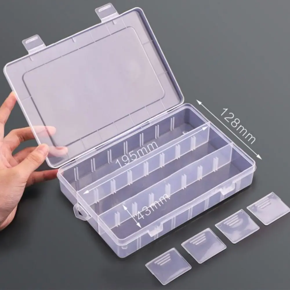 

Simple Storage Box Pen Pencil Box Waterproof Transparent Pencil Case Box Multifunctional Large Capacity Pencil Organizer Brush