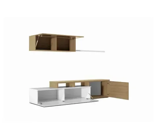 l # Modern TV Stand Storage Table for Living Room Console Table with Storage Shelves