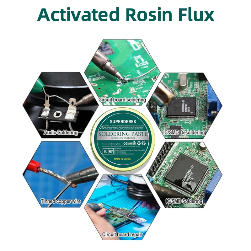 Pâte à souder en usine, réparation électronique, outils de soudage, accessoires, pâte d'huile à souder puissante sans colophane