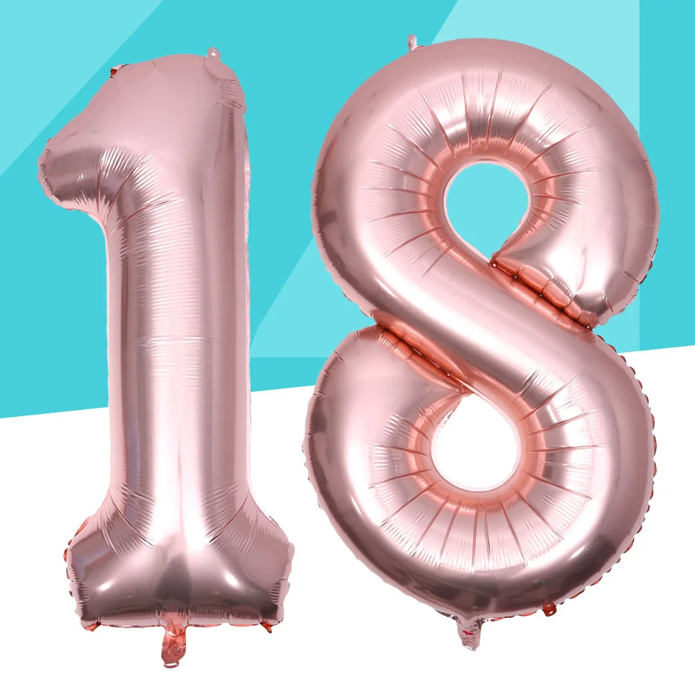 

40 Inch Number Balloon Happy Birthday Luftballons Wreath Party Modellierballons Konfetti