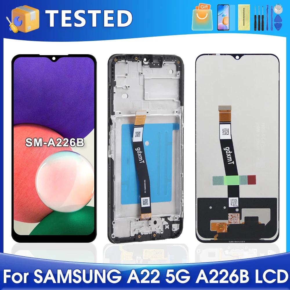 6.6\'\'A22 5G For Samsung A226B A226B/DS A226BR A226BR/N A226L SC-56B LCD Display Touch Screen Digitizer Assembly Replacement