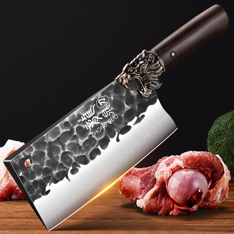 BAKULI Forged knife! A more artistic knife design! High hardness household kitchen knife!