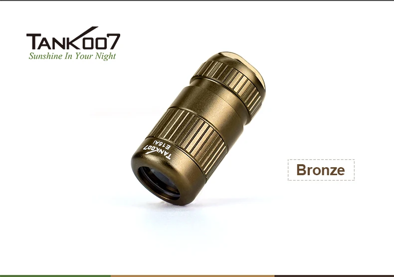TANK007 E15 AI Outdoor Super Bright LED Flashlight Night Riding Camping Hiking Hunting & Indoor Activities Use