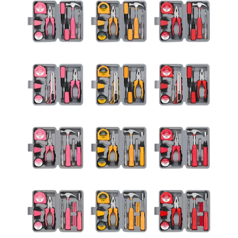 13/20/24PCS Set  DIY Tool Kit with Electric Pen & CR-V Steel-Home Maintenance Hand Tools Set For Women & Car Care